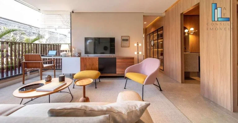 Imagem Apartamento à venda a 300 metros do metrô Brooklin com 86m2 - 2 suítes e vaga de garagem em São Paulo - SP