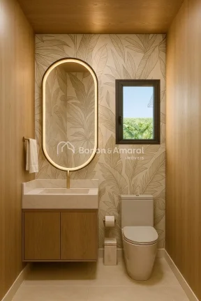 Imagem Casa térrea nova à venda com 3 quartos sendo 3 suítes, todas com armários planejados, ar condici...
