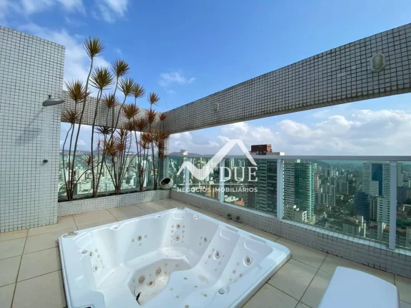 Imagem Cobertura Alto padrão com 4 dormitórios à venda, 333 m² por R$ 5.000.000 - Boqueirão - Santos/SP