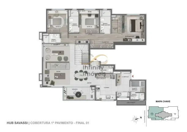 Imagem HUB SAVASSI - Apartamento à venda no bairro Savassi - Belo Horizonte/MG