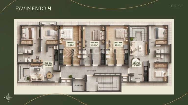 Imagem Apto Studio - 23,02 m² - Intermares, Cabedelo/PB.