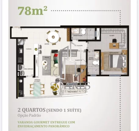 Imagem Torre Lumiar: Um apartamento projetado para oferecer o melhor em conforto e estilo12