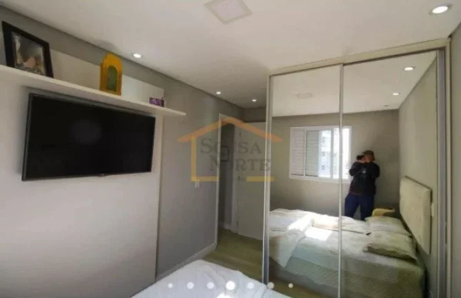 Imagem Apartamento com 55 m², composto por 2 dormitórios, sendo 1 suíte, além de 2 banheiros (social e ...