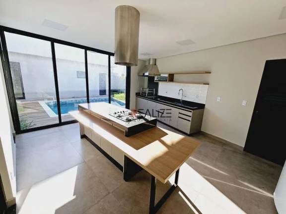 Imagem Casa de esquina com 3 suítes e escritório à venda, 233 m² por R$ 1.915.000 - Condomínio Fechado - Indaiatuba/SP