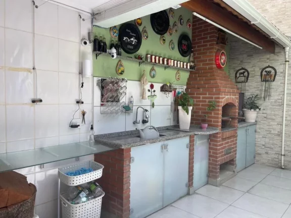 Imagem Casa Sobrado 3 Dormitórios Quintal Churrasqueira Próximo Bosque Maia À Venda, 205 m² por R$ 830.000 - Jardim Santa Cecília - Guarulhos/SP - SO5261