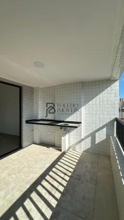 Imagem Apartamento de 2 Dormitórios com suítes no bairro Guilhermina - Praia Grande