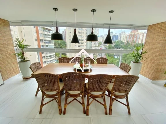 Imagem apartamento de 217m c/ 3 suítes, solarium, mirante, mini golfe, spa, piscina, academia, deck molhado, playground, quadra, salão de festas