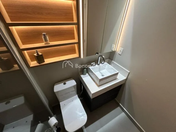 Imagem Charmoso apartamento de 45 m², com 1 dormitório e varanda integrada, ideal para quem busca pratici...
