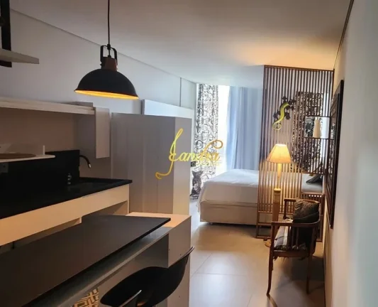 Imagem Apartamento loft(JK) com box e infra Mobiliado e decorado