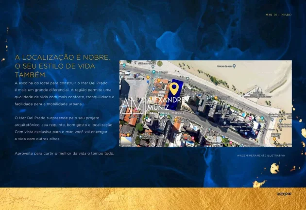 Imagem Mar Del Prado, apartamentos de luxo na Beira Mar de Fortaleza-CE. 4 suítes.