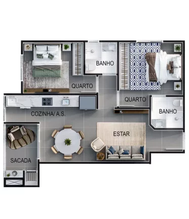 Imagem San Andrés - Apartamento à venda no bairro Bombas - Bombinhas/SC