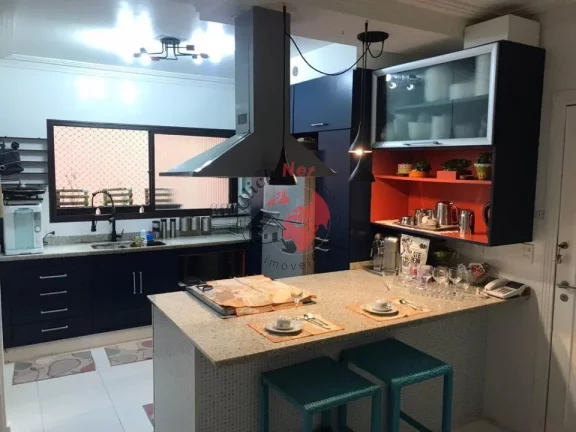 Imagem Apartamento Troco por casa na Praia , 3 dorm, 1 suíte, 3 sacada , 2 vagas, 150 m2,bairro Vila Valparaíso, Santo André