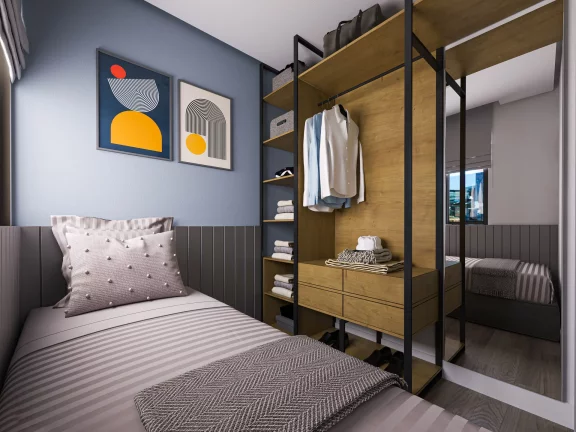 Imagem Apartamento 1 quarto com sacada no Centro de Curitiba
