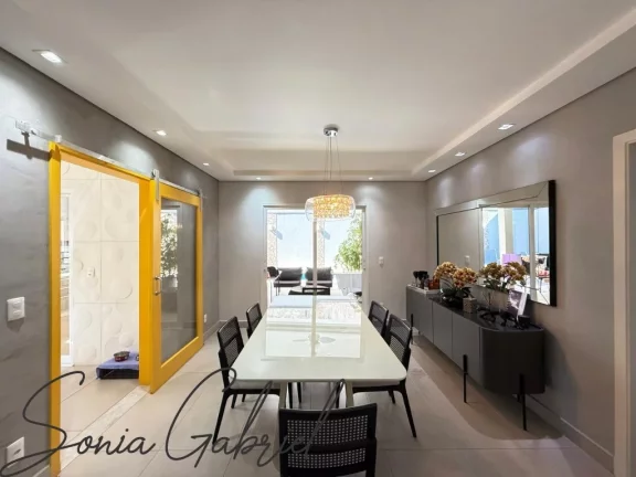 Imagem Casa de alto padrão em condomínio à venda em Vinhedo-SP, Loteamento Recanto dos Paturis: 3 quartos, 3 suítes, 3 salas, 4 banheiros, 4 vagas, 284m².