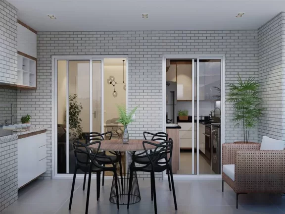 Imagem Apartamento com 1 dorm, Boqueirão, Praia Grande - R$ 400 mil, Cod: 2375