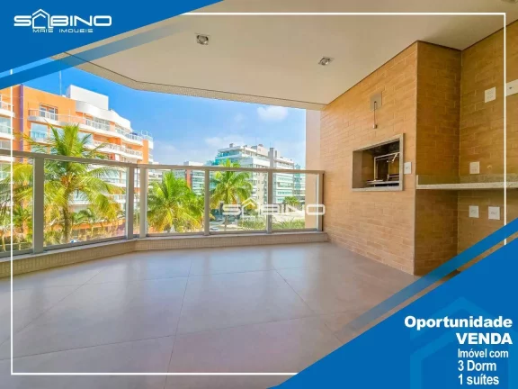 Imagem Apartamento à Venda no Edifício Búzios, com 3 dormitórios 1 suíte 127m² - Riviera de São Lourenço SP