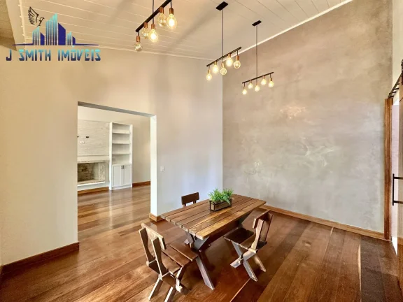 Imagem Casa em condominio. 1.605 m² terreno, 4 dorm/1ste + escritório e gourmet!