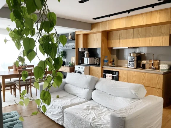 Imagem Apartamento 68M², 2Q, 1 Suíte, 2 Banheiros, 2 Vagas, Varanda Gourmet, Teto rebaixado em Gesso, Academia, Churrasqueira, Piscina Adulto e Infantil.
