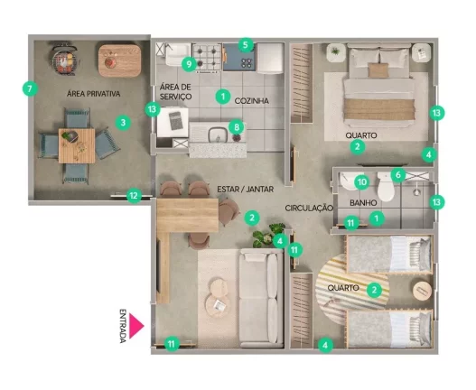 Imagem APARTAMENTO RESIDENCIAL em Suzano - SP, Jardim Santa Inês