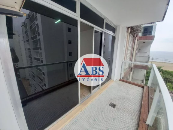Imagem Apartamento com 2 dormitórios à venda, 81 m² por R$ 555.000 - Gonzaga - Santos/SP com vista para o mar