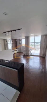 Imagem Apartamento com 62m², sala para dois ambientes integrada à varanda. Originalmente com 3 dormitóri...