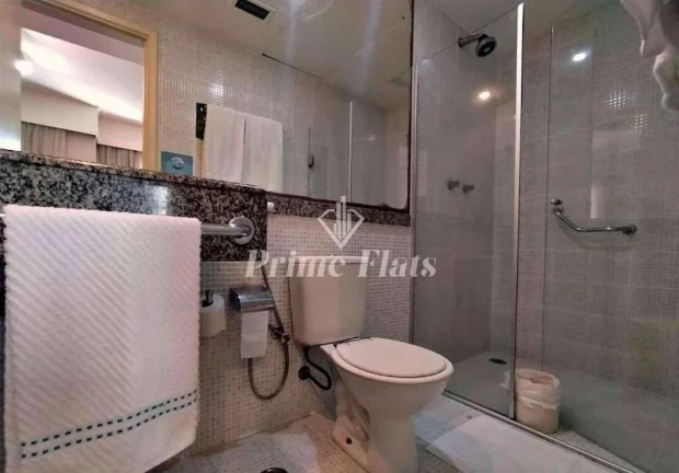 Imagem Flat disponível para venda no Hotel Slaviero Essential São Paulo Moema, com 26m², 1 dormitório e 1 vaga