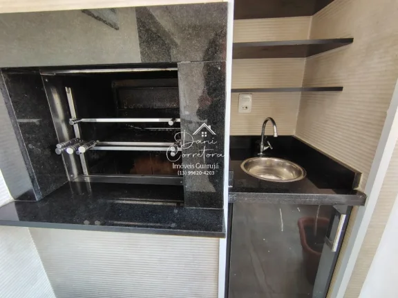 Imagem Aluguel de Apartamento de 2 Quartos com Suíte, lazer, varanda gourmet e 2 Vagas de Garagem em Pitangueiras, Guarujá-SP