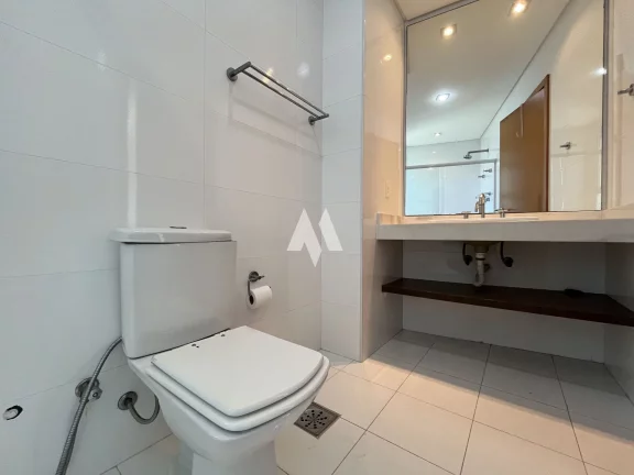 Imagem Apartamento com varanda e vista mar 3 suítes 3 vagas e lazer para alugar na Aparecida em Santos/SP