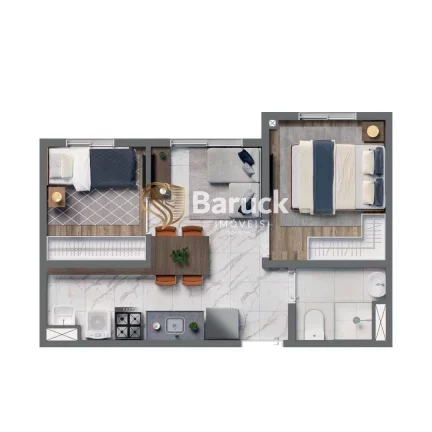 Imagem Apartamento com 2 Quartos à Venda, 36 m² em Vila Firmiano Pinto - São Paulo