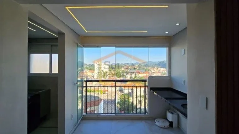 Imagem Apartamento com 60 m², 2 dormitórios, sendo 1 suíte, sala integrada à varanda com espaço gourme...