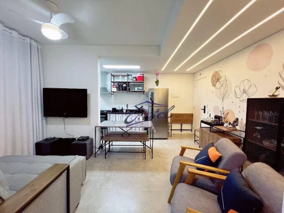 Imagem Apartamento com 2 dormitórios à venda, 49 m² por R$ 380.000,00 - Ocian - Praia Grande/SP