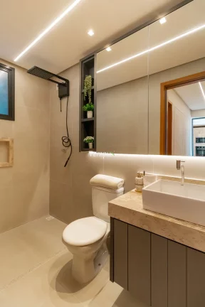 Imagem Residencial Vértice - Apartamento 3 Quartos 1 Suíte, Churrasqueira a Carvão na varanda