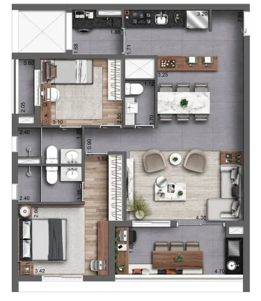 Imagem Um empreendimento completo com toda segurança, conforto e lazer que você merece. Preço e disponib...