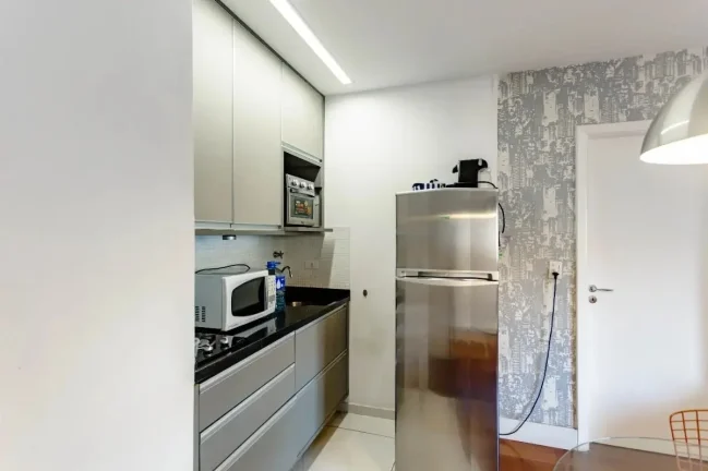 Imagem Apartamento 44M², 1Q, 1 Suíte, 1 Banheiro, 1 Vaga, Academia, Piscina, Churrasqueira, Salão de Jogos, Coworking, Lavanderia, Espaço Gourmet.
