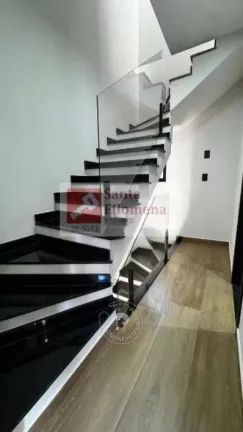 Imagem Sobrado para Venda em Santo André, Jardim Santo Antônio, 2 dormitórios, 2 suítes, 4 banheiros, 2 vagas
