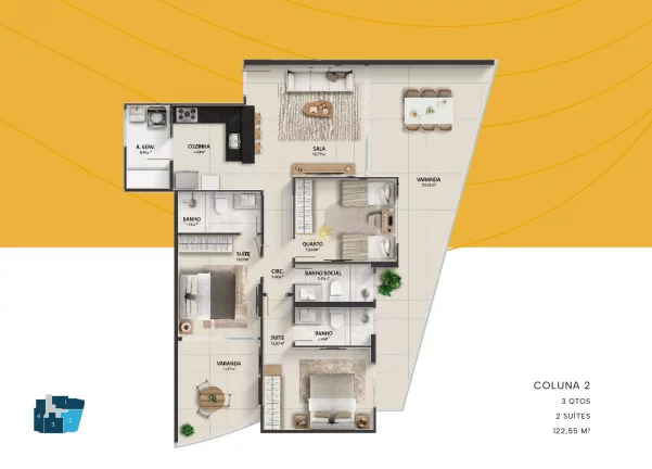 Imagem Exclusividade e Tecnologia na Enseada Azul: Apartamento de Alto Padrão
Viva o melhor da vida em um ...