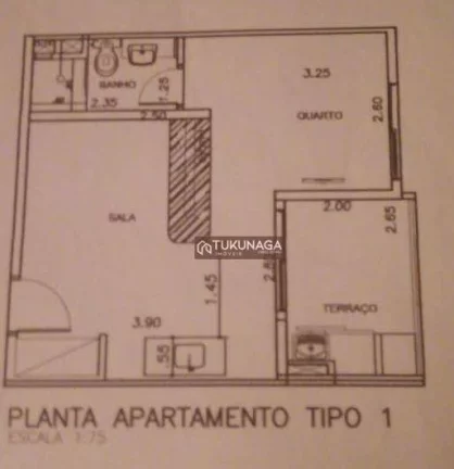 Imagem Apartamento com 1 dormitório suíte, 1 vaga à venda, 34 m² por R$ 295.000 - Vila Galvão - Guarulhos/SP
