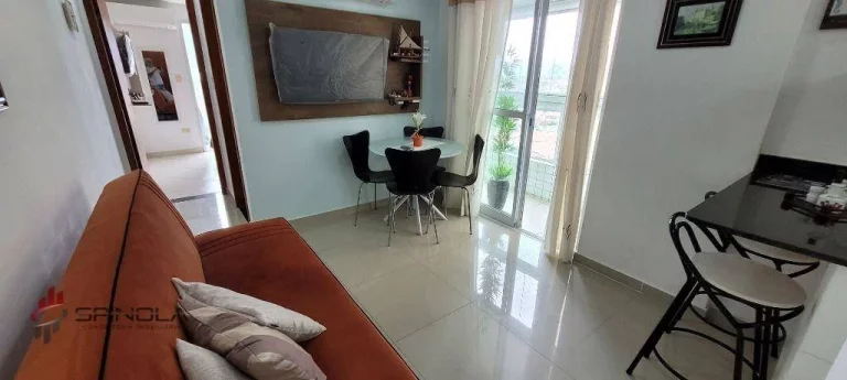 Imagem Apartamento com 1 dormitório à venda, 55 m² por R$ 395.000,00 - Balneário Flórida - Praia Grande/SP