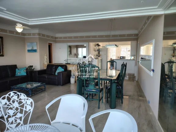 Imagem Apartamento com linda vista para o mar em Guarujá-SP, no Morro do Maluf: 3 quartos, 2 suítes, 2 salas, 3 banheiros, 1 vaga de garagem, 142m².