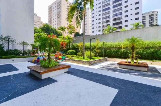 Imagem Apartamento 129M², 3Q, 2 Banheiros, 1 Vaga, Academia, Salão de Festas, Playground, Portaria 24 Horas.