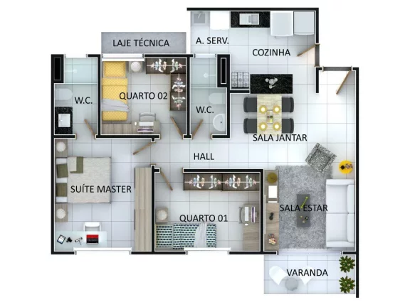 Imagem Apartamento 3 dormitórios para Venda em Teresina, Planalto Uruguai, 3 dormitórios, 1 suíte, 2 banheiros, 2 vagas