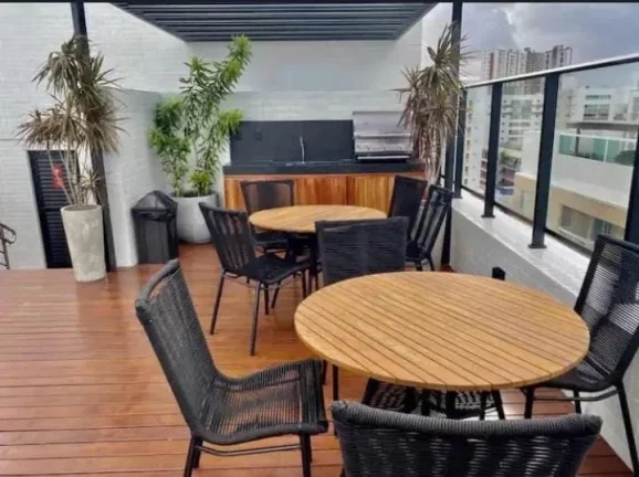 Imagem Flat Moderno com Jacuzzi Privativa – Estilo, Praticidade e Conforto em Jardim Oceania!