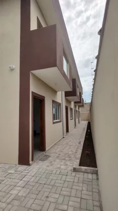 Imagem Sobrado de Condomínio com 2 dorms, Balneário Itaguai, Mongaguá - R$ 265 mil, Cod: 2221