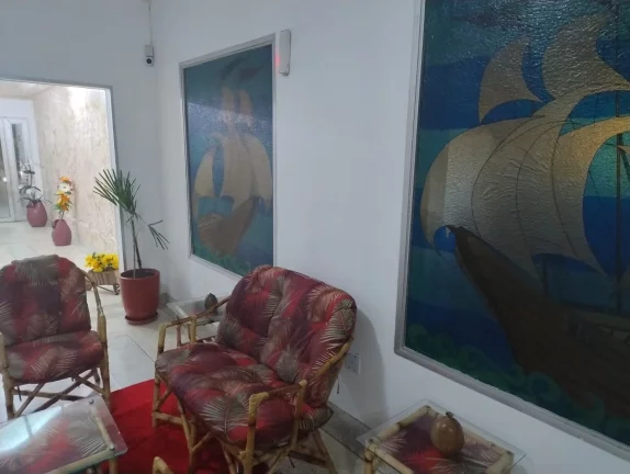 Imagem Apartamento Guilhermina - Praia Grande, de frente para Praia, com 50 m², 1 Dormitório, 1 Vaga.