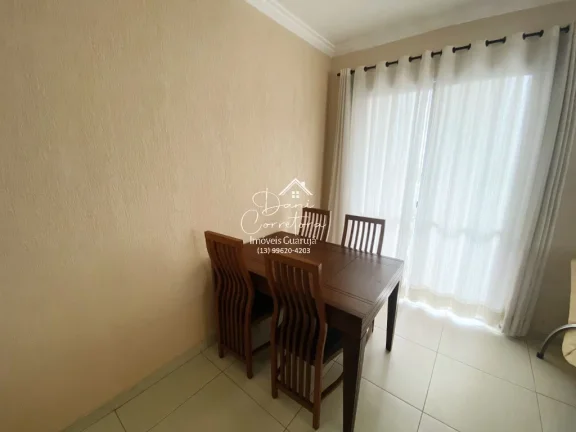Imagem Apartamento à venda em Guarujá-SP, Vila Alzira: 3 quartos, 1 suíte, 2 salas, 2 banheiros, 2 vagas de garagem, 126m².