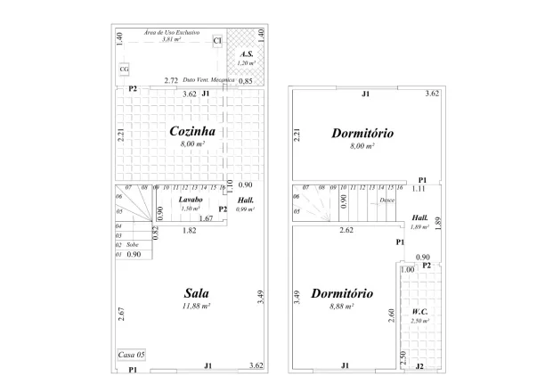 Imagem Sobrado de Condomínio com 2 dorms, Maracanã, Praia Grande - R$ 270 mil, Cod: 2129
