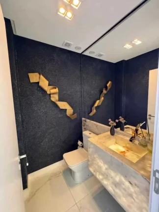 Imagem Apartamento vista mar com 2 suítes e 3 vagas de garagem em Balneário Perequê