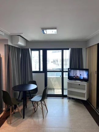 Imagem Flat para aluguel possui 43 m2 quadrados com 1 quarto em Cerqueira César SP