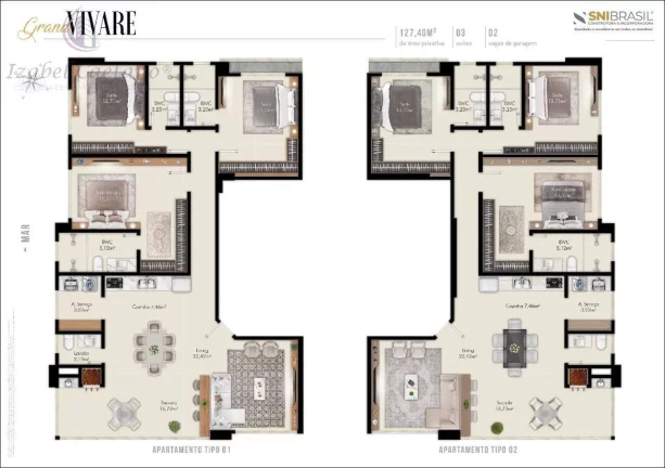 Imagem Apartamento 03 suítes à venda Centro - Itapema–SC
