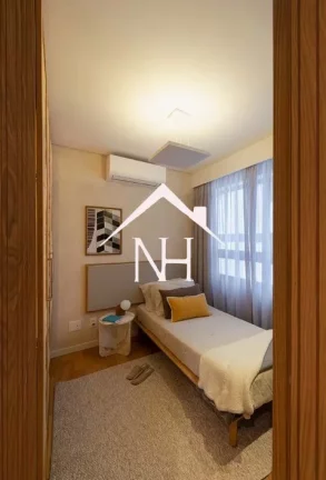 Imagem apartamento de 145m com hall privativo, 3 suítes, terraço gourmet, 2 vagas, Academia, Espaço gourmet, salão de festas, brinquedoteca, Piscina, Sauna